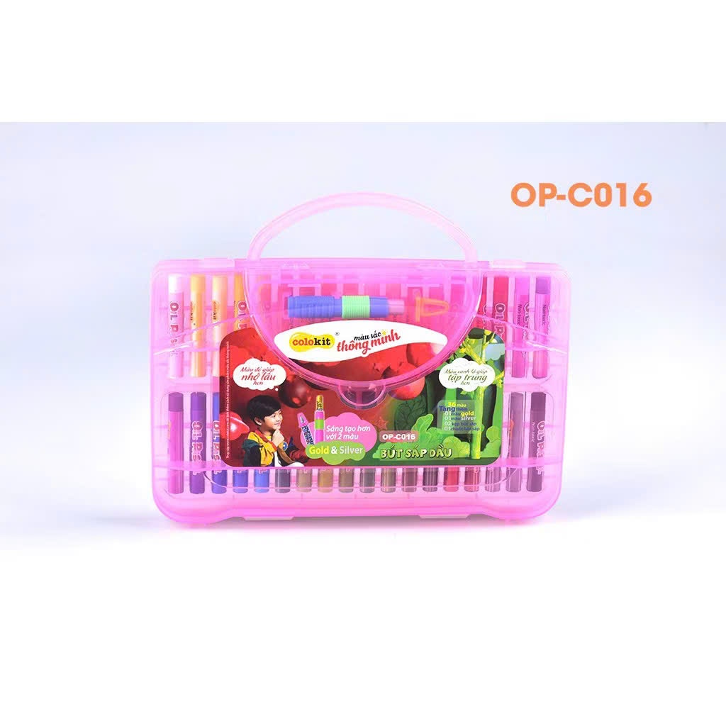 Hộp nhựa bút sáp dầu colokit TL