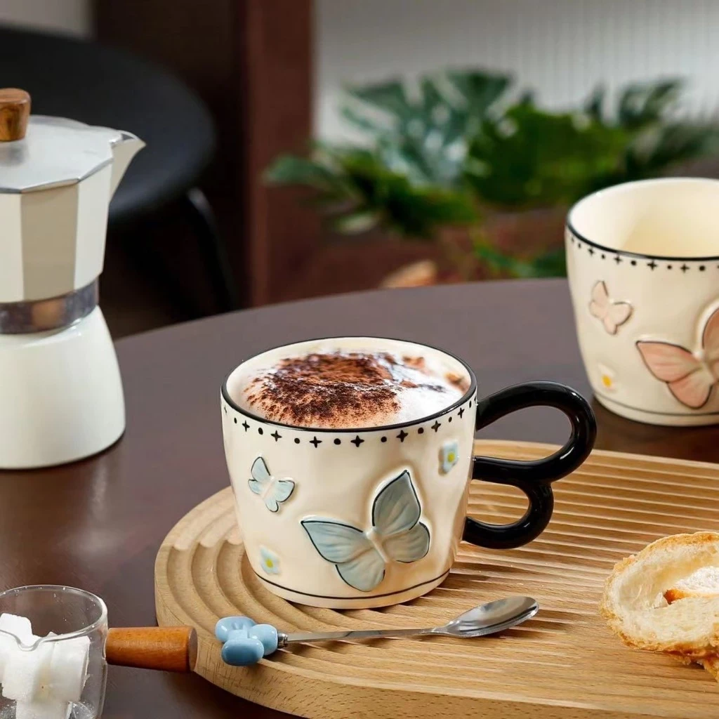 cốc họa tiết bướm