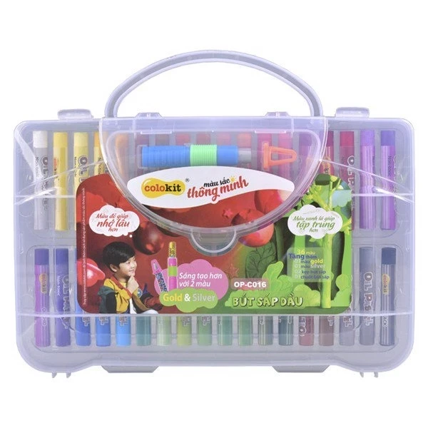Hộp nhựa bút sáp dầu colokit TL