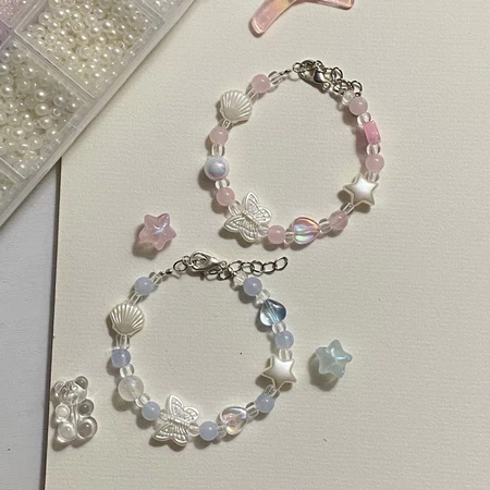 Vòng tay cườm 2 sợi handmade