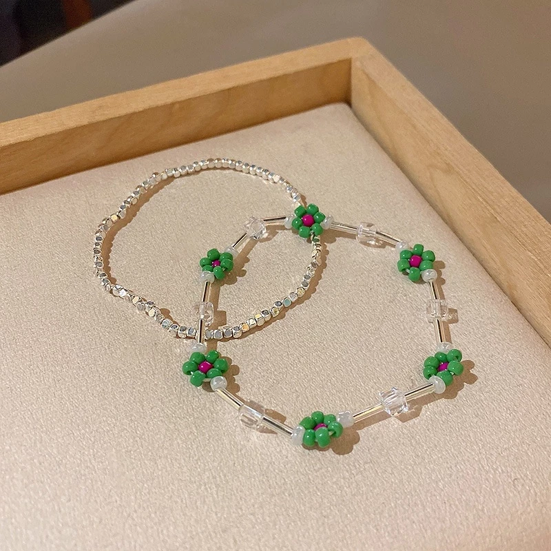 Vòng tay cườm 2 sợi handmade