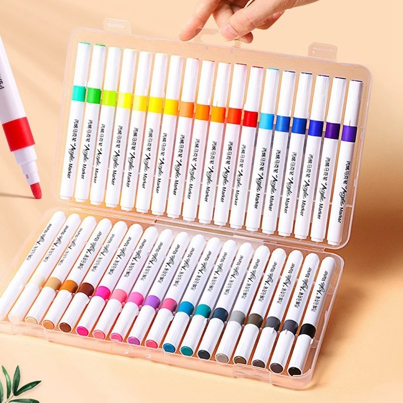 Hộp nhựa màu acrylic 60 màu