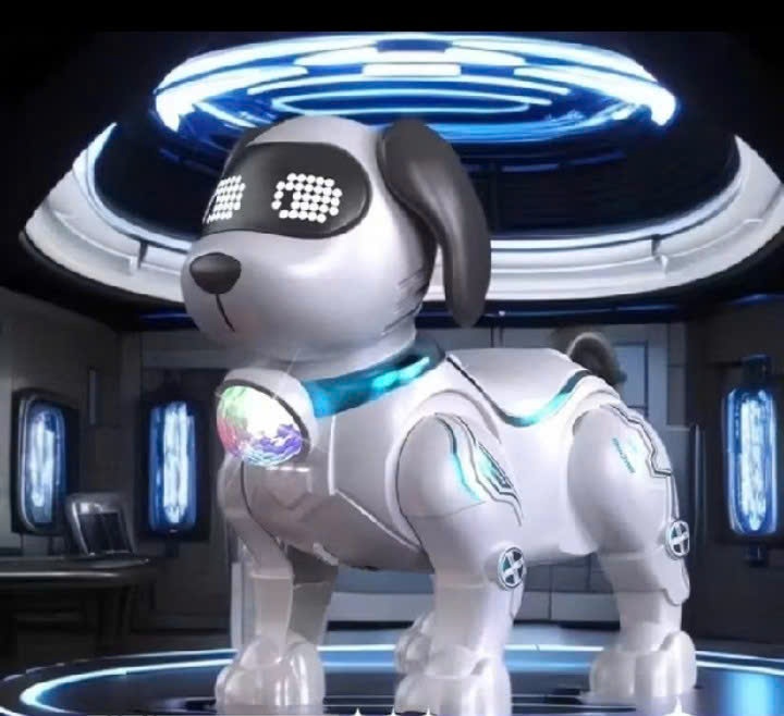Chó robot pin có trái cầu