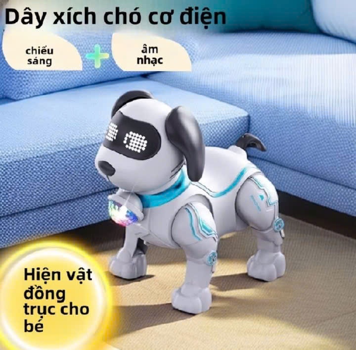 Chó robot pin có trái cầu