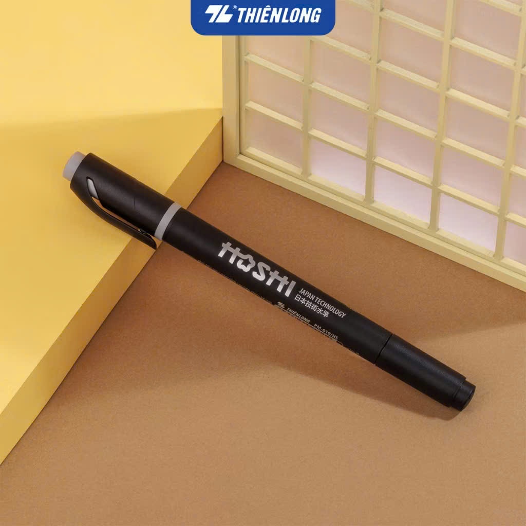 Bút lông dầu hoshi đen Thiên Long PM-019/HS