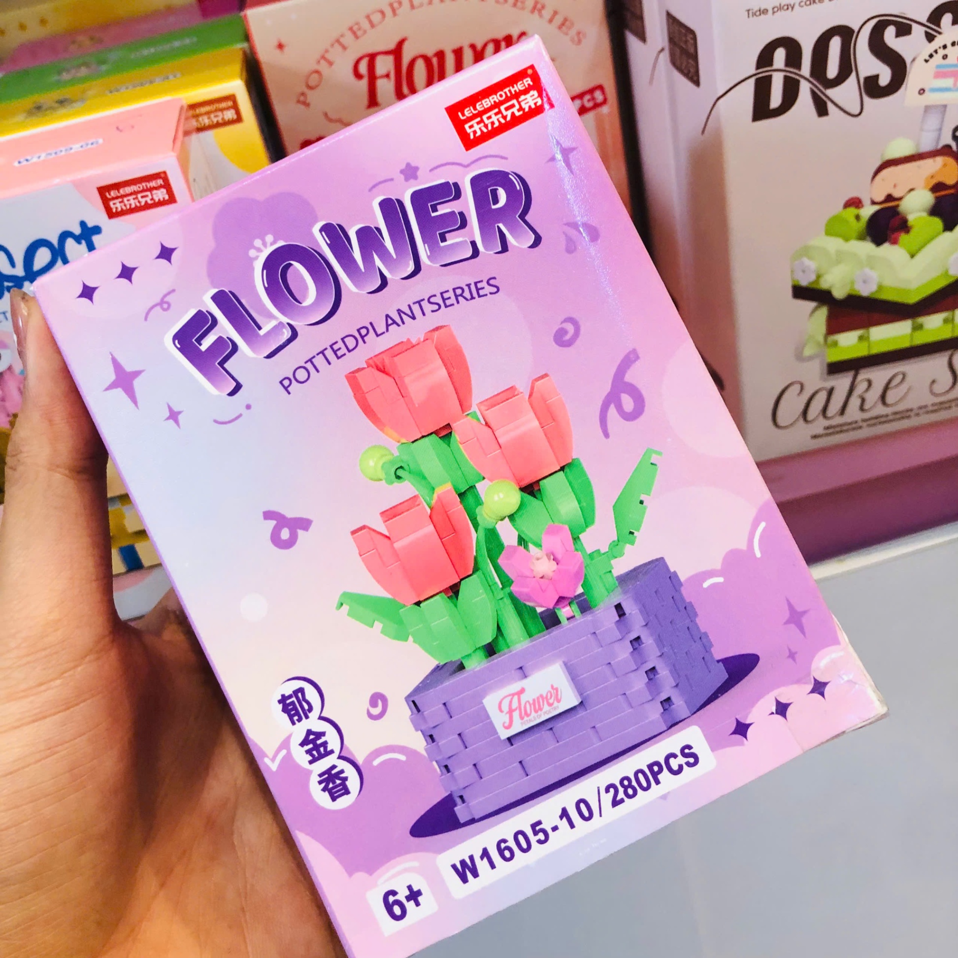 đồ chơi lắp ghép lego hình giỏ hoa