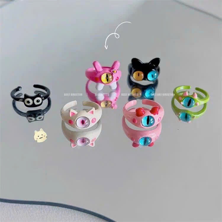 nhẫn Monster mắt to dễ thương