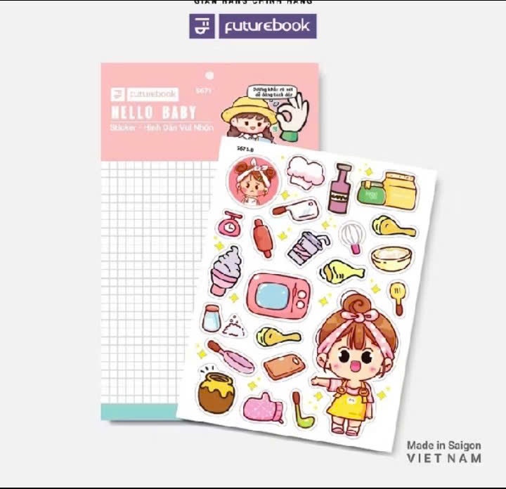 S671 - Sticker Hello Baby ( S67)