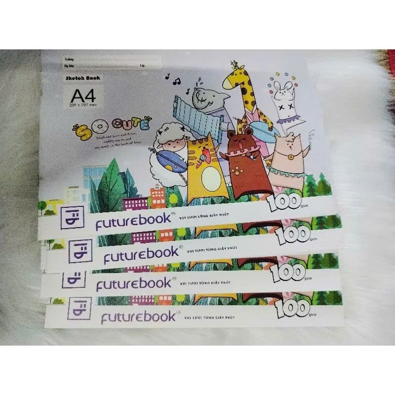 V995 - Tập vẽ MT 100gsm So Cute ( DK Gáy ngắn) - 20T