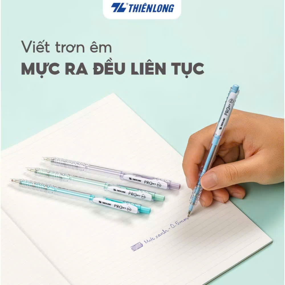bút bi thiên long TL-105 mực xanh