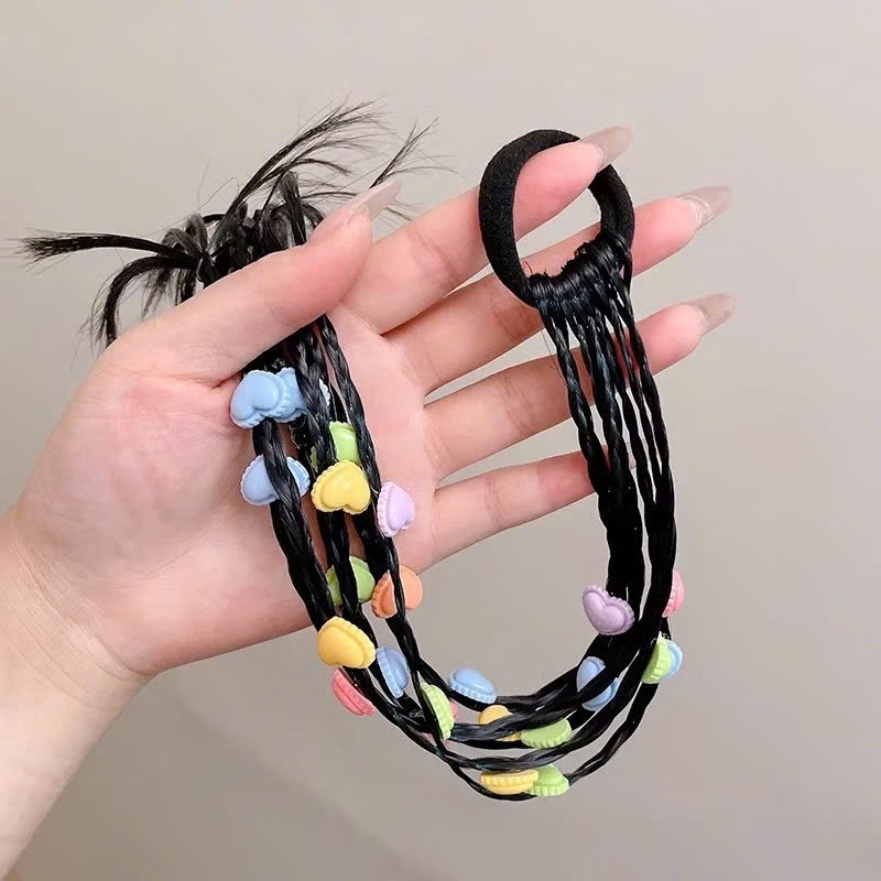 dây cột tóc giả tết tóc đính charm mini