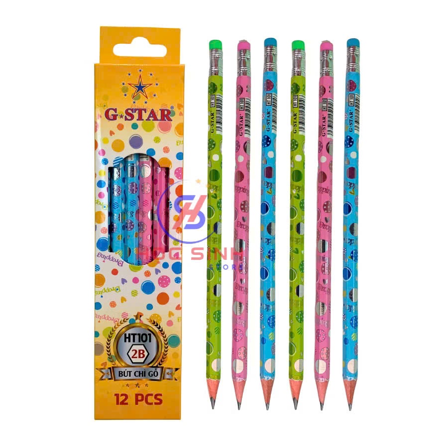 bút chì gỗ 2B gstar HT101 40/12