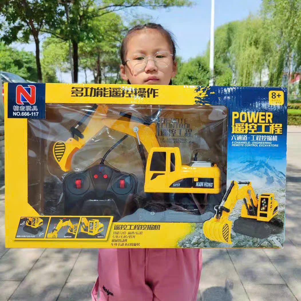 xe cẩu móc hợp kim điều khiển từ xa
