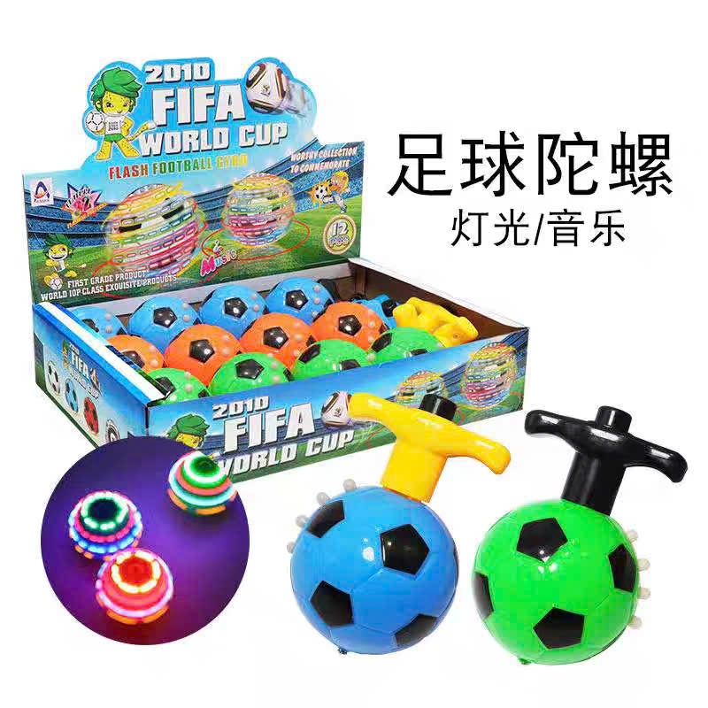 đồ chơi con quay hình bóng đá phát sáng
