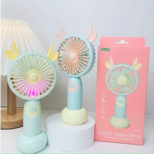 quạt sạc tai thú lớn