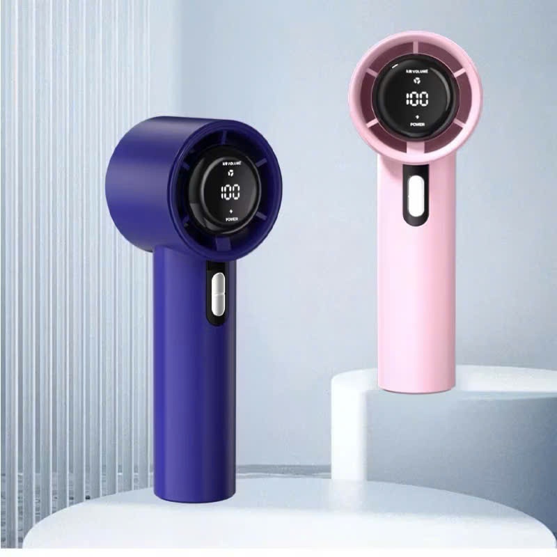 Quạt sạc 5 cấp độ pin cầm tay hiển thị số