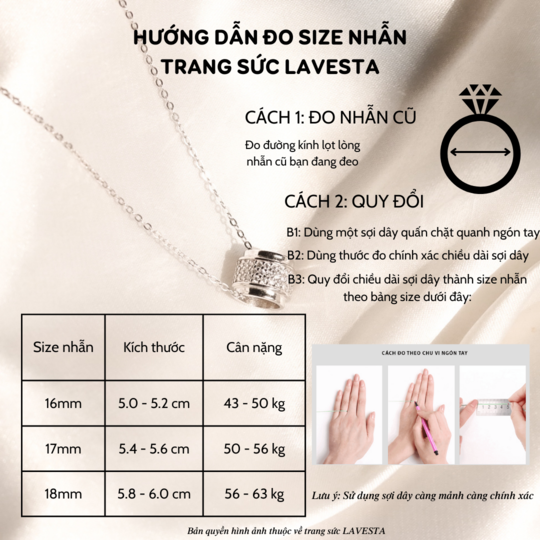 Chọn size nhẫn