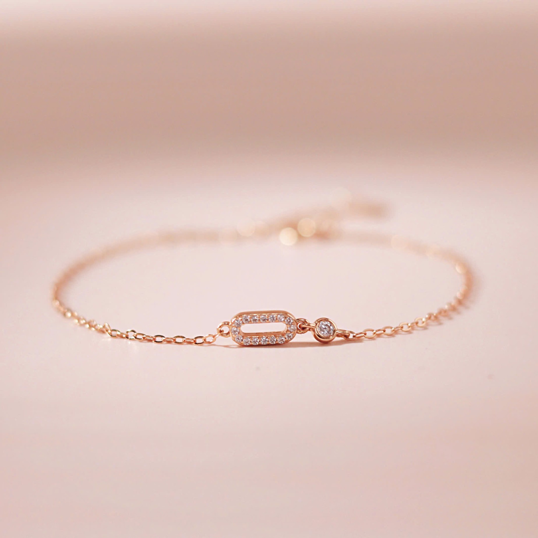 Lắc tay bạc nữ mạ vàng 14K cao cấp LAVESTA LAV081 Rincy thanh lịch, hiện đại