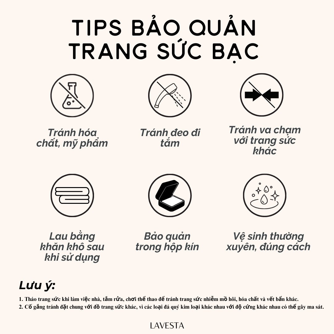Lắc tay nữ bạc xi bạch kim cao cấp LAVESTA LAV159 Ahri thiết kế mặt nơ đính đá lấp lánh mang vẻ đẹp ngọt ngào, dịu dàng