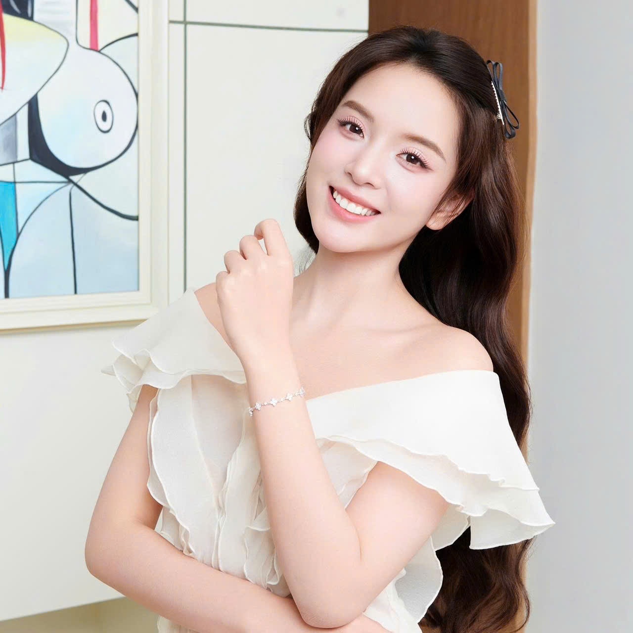 Set quà tặng trang sức lắc tay đá Moissanite 1.2ly LAVESTA KC149 Felicity