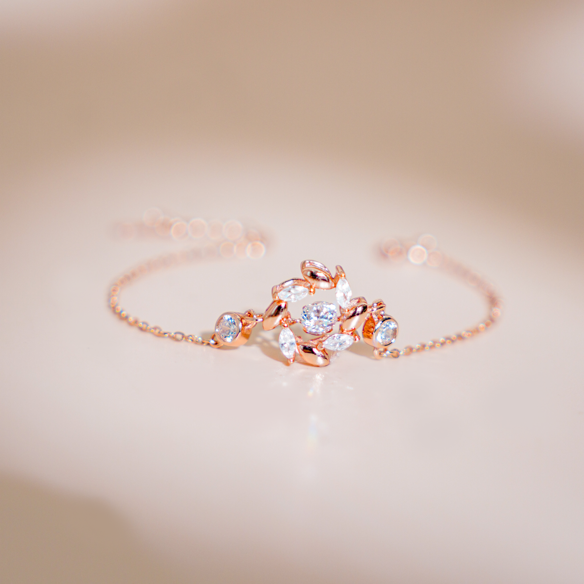 Lắc tay bạc nữ mạ vàng hồng 18K LAVESTA LAV096 Holland - Loveshine
