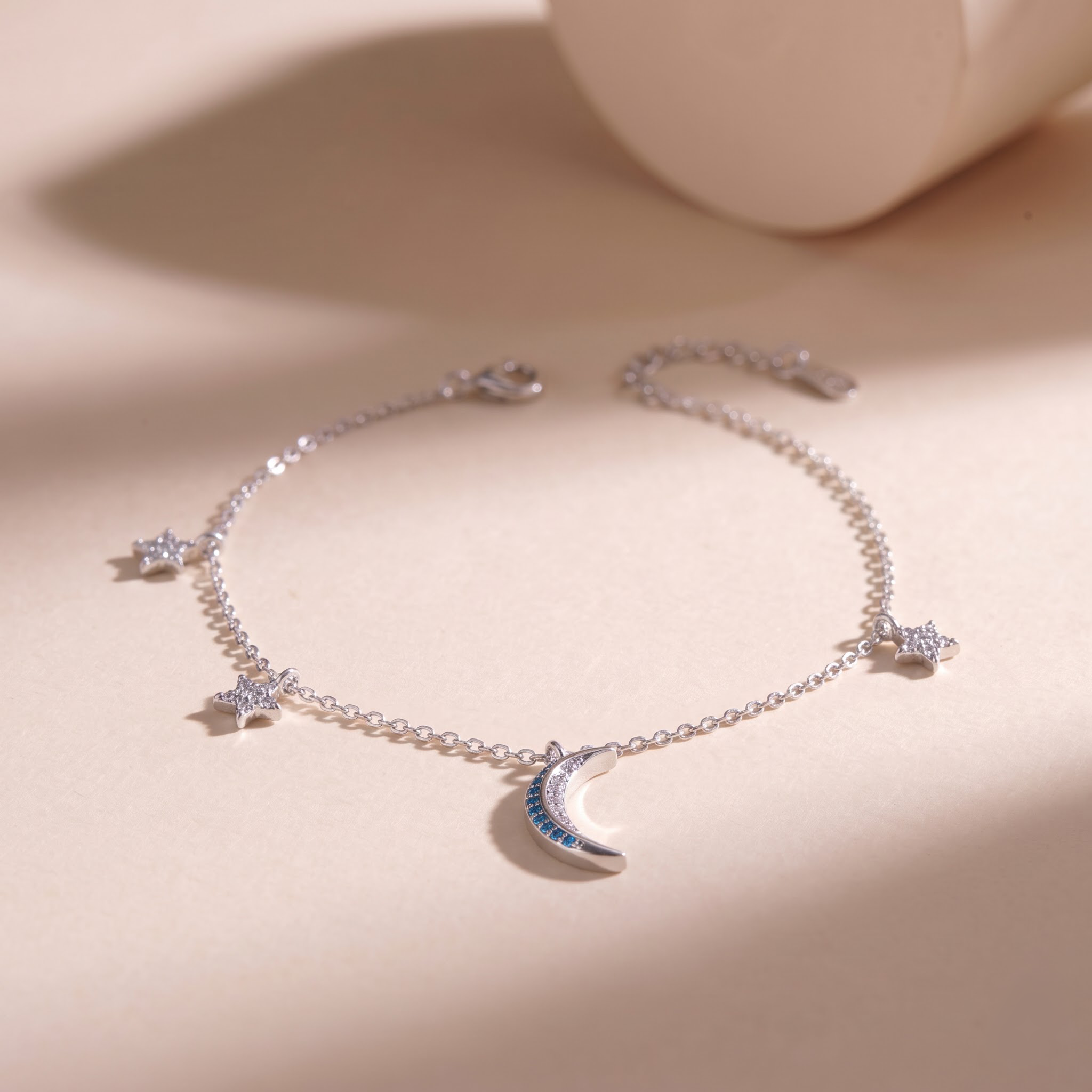 Lắc tay nữ bạc xi bạch kim cao cấp LAVESTA LAV269 Moonlight nơi ánh trăng chạm vào những vì sao