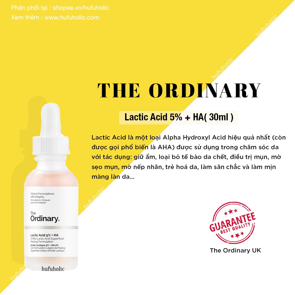 THE ORDINARY - Lactic Acid 10% + HA