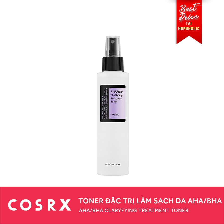 COSRX - Toner đặc trị làm sạch da AHA/BHA Clarifying Treatment Toner