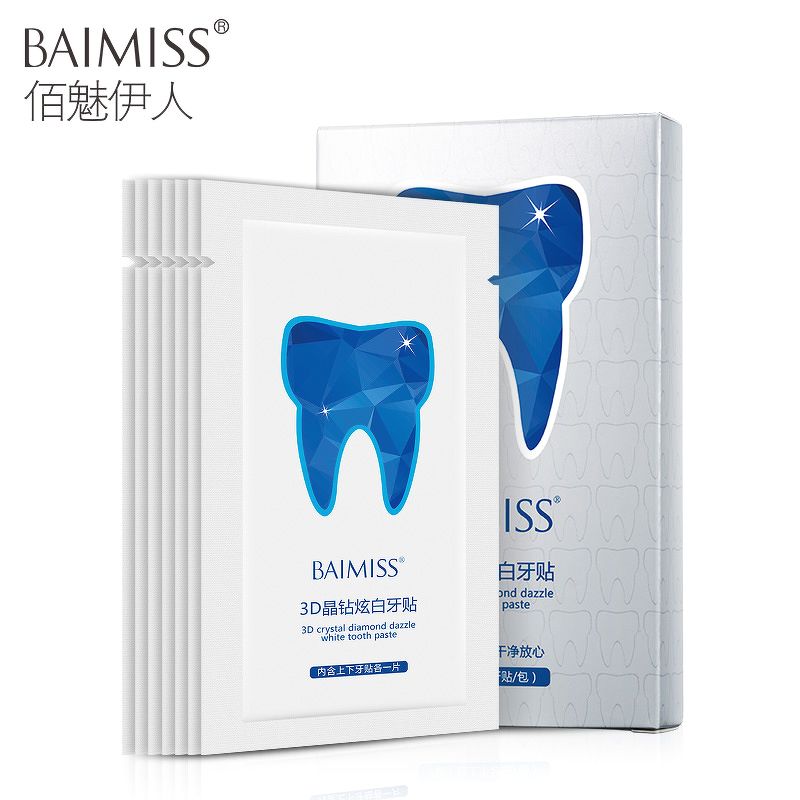 BAIMISS - Miếng dán trắng răng 3D crystal diamond dazzle white tooth paste