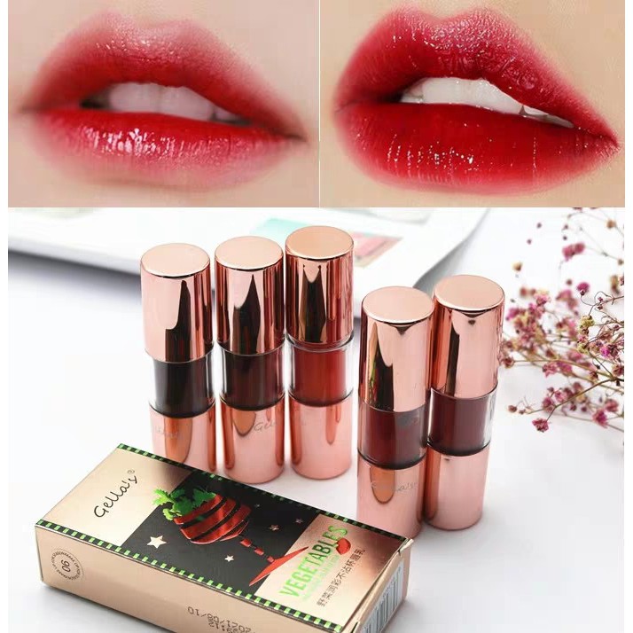 GELLAS - Son kem lì Vegetables moisturizing color lip milk