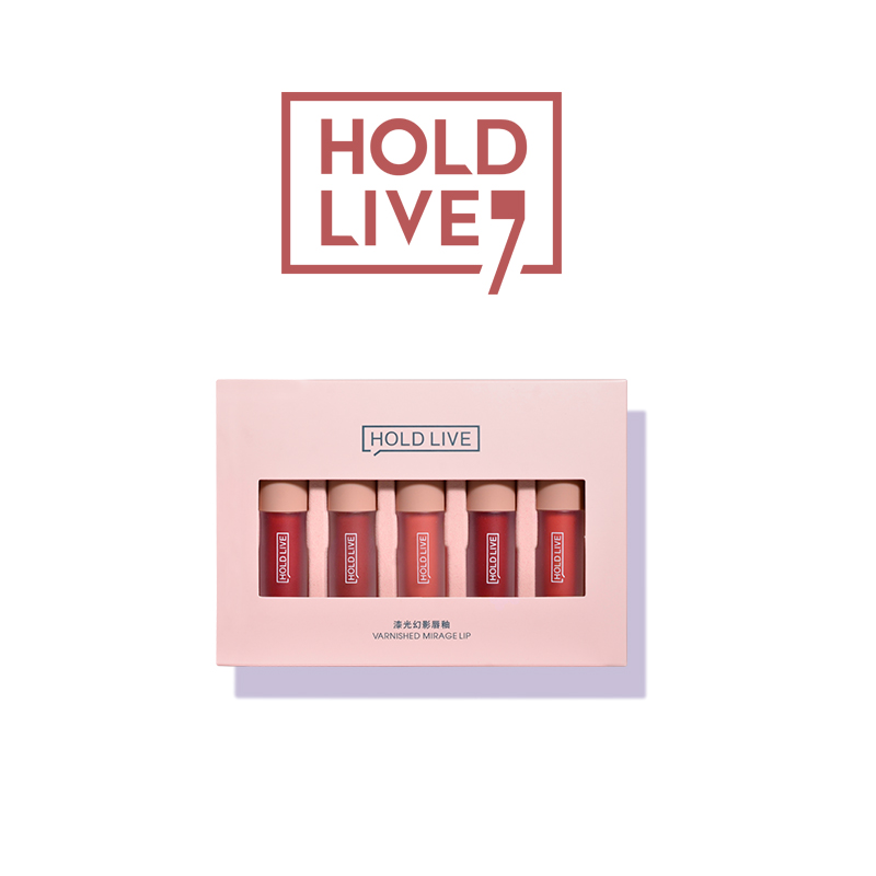 HOLD LIVE - Set 5 son kem bóng mới Varnished miragre lip HL311