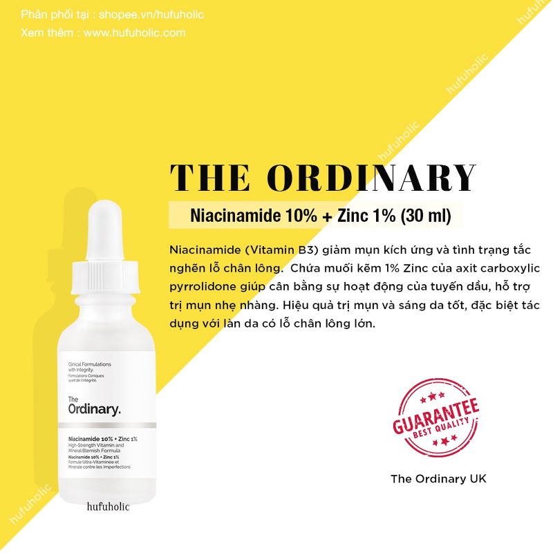 THE ORDINARY - Niacinamide 10% + Zinc 1%