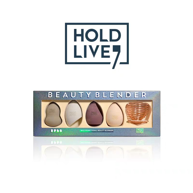 HOLD LIVE - Set 4 mút trang điểm Beauty Blender HL302