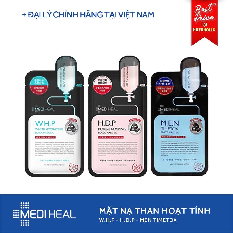 MEDIHEAL - Mặt nạ than hoạt tính thải độc da