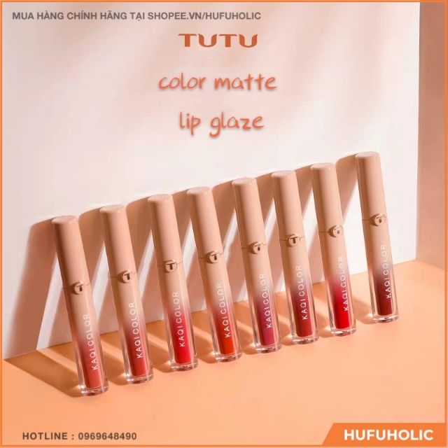 TUTU - Son kem lì KAQI COLOR matte lip glaze