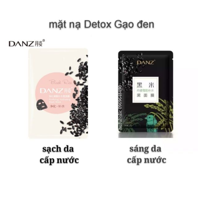 DANZ - Mặt nạ gạo đen cấp nước