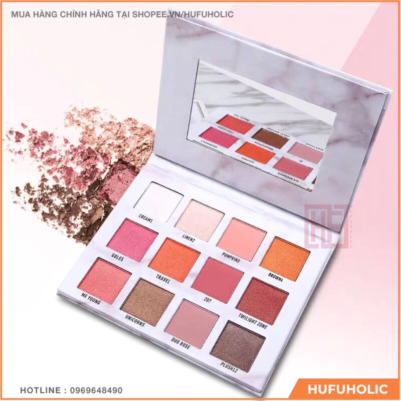 LAMEILA - Bảng mắt 12 màu vân đá Colour Geometry