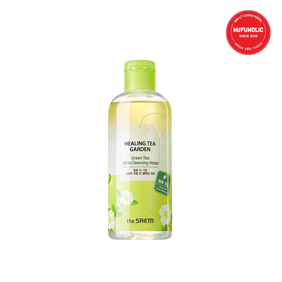 THE SAEM - Dầu tẩy trang Healing Tea Garden Green Tea Oil In Cleansing Water 300ml