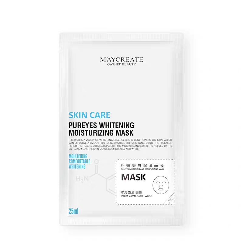 MAYCREATE - Mặt nạ Skin Care Pureyes Whitening Moisturizing Mask