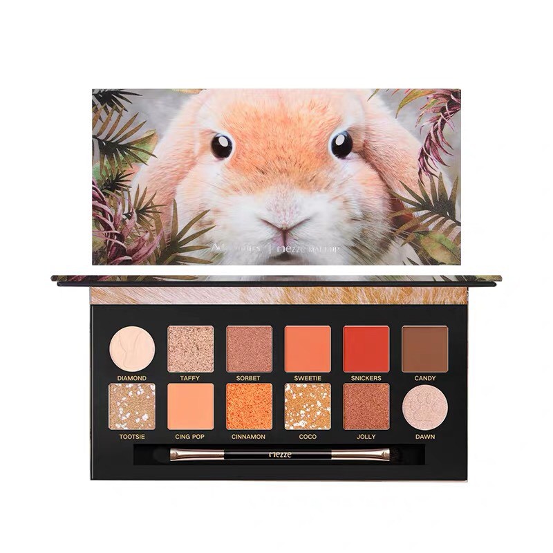 CAI JI - Bảng mắt 12 màu Mezze Makeup - Thỏ
