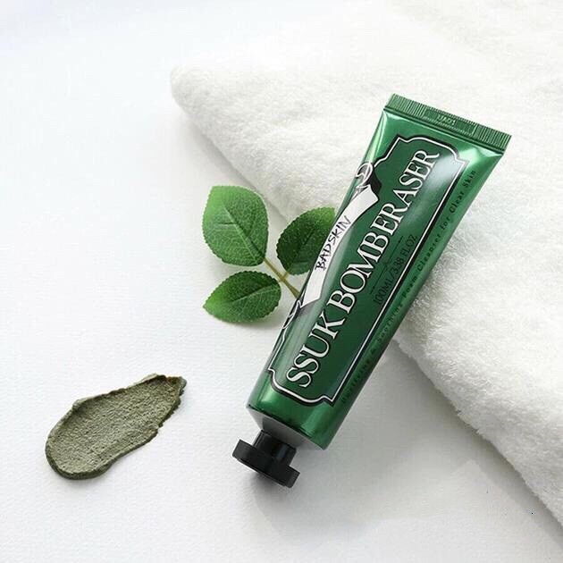[MINI]BAD SKIN - Sữa rửa mặt Ssuk Bomber Aser/Mặt nạ ngủ Aqua Bomb Paint - Sữa rửa mặt 20ml