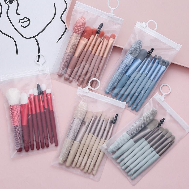 Bộ cọ 8 cây màu pastel