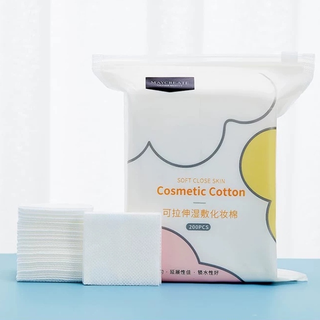 MAYCREATE - Bông tẩy trang Soft Close Skin Cosmetic Cotton 200pcs