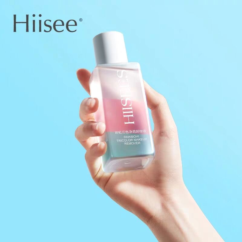 HIISEES - Nước tẩy trang mắt môi Rainbow Tricolor Makeup Remover
