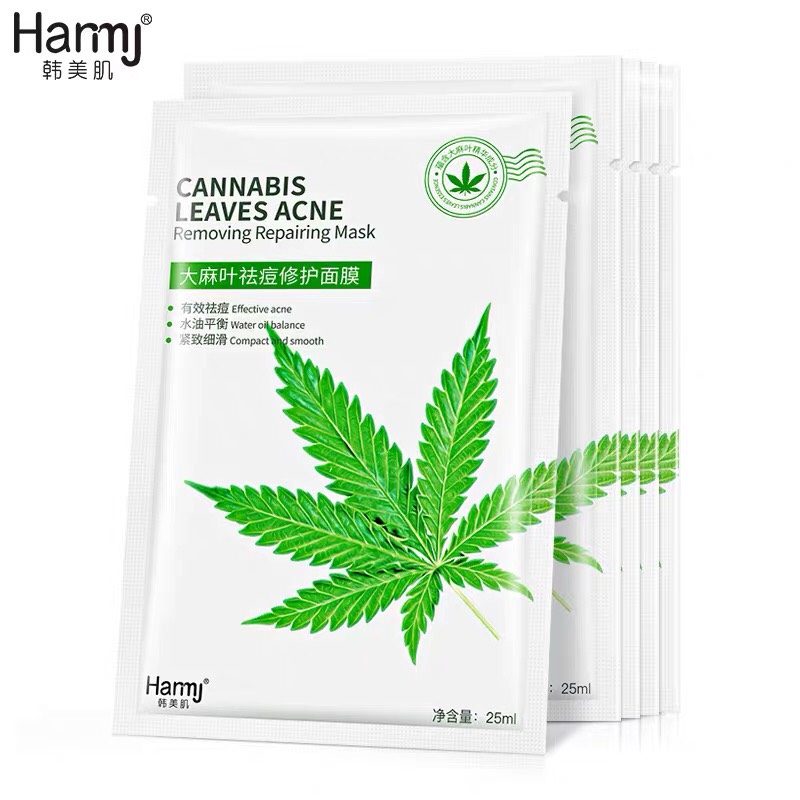 HANMJ - Mặt nạ Cannabis Leaves Acne Removing Repairing Mask