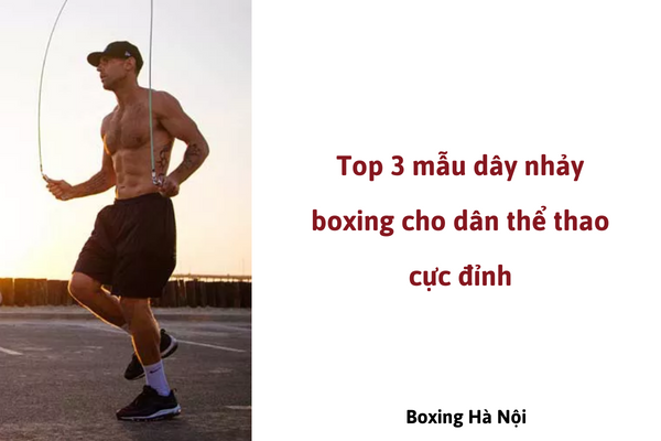 Top 3 mẫu dây nhảy boxing cho dân thể thao cực đỉnh