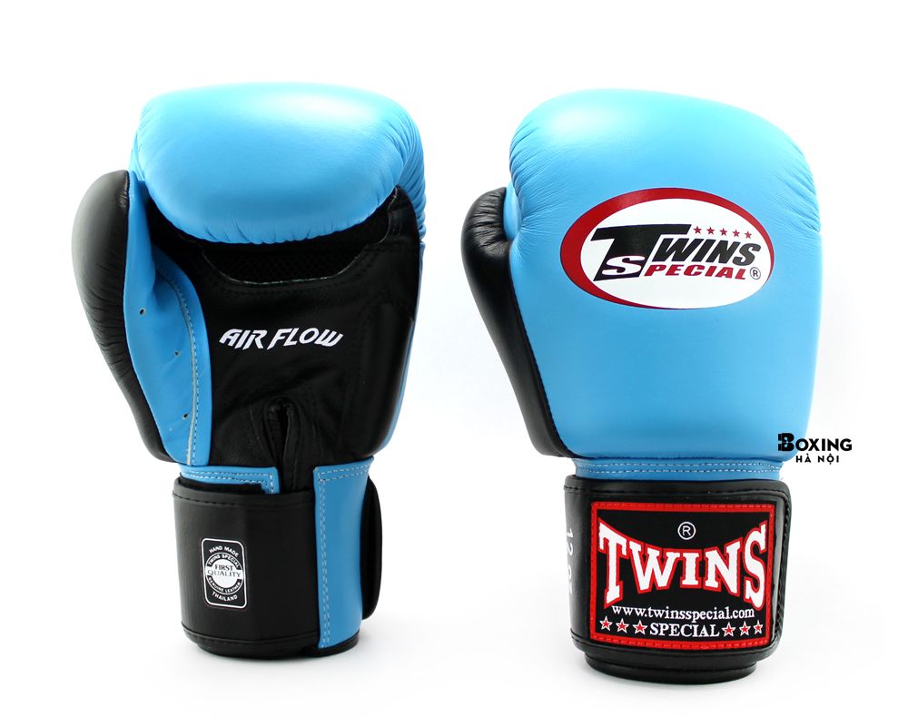 GĂNG TAY BOXING TWINS 2 MÀU XANH NGỌC / ĐEN