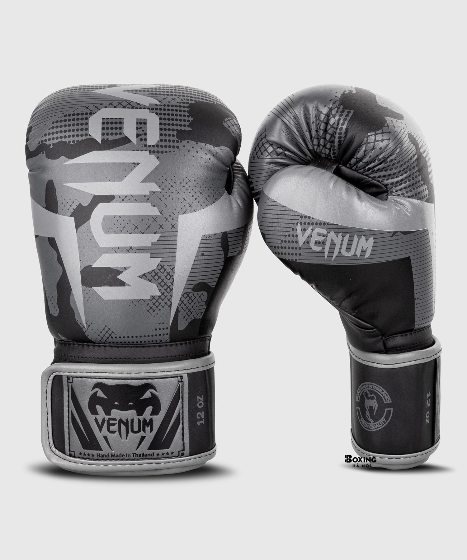 GĂNG TAY BOXING VENUM ELITE - ĐEN / CAMO SẪM