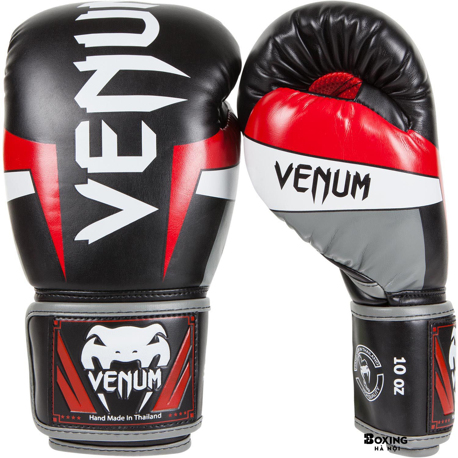 GĂNG TAY BOXING VENUM ELITE - ĐEN / ĐỎ / XÁM