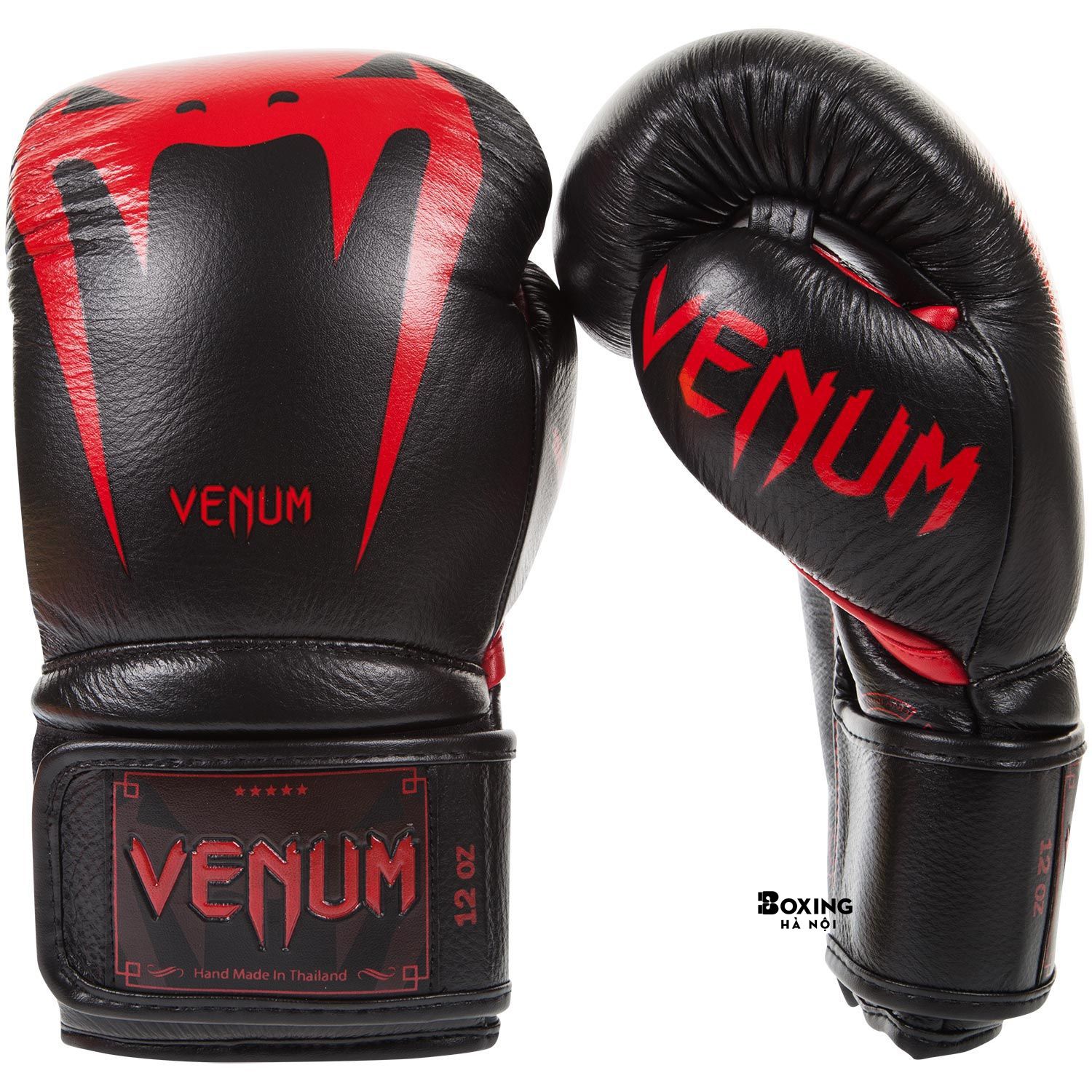 GĂNG TAY BOXING VENUM GIANT 3.0 - DA NAPPA - ĐEN / ĐỎ